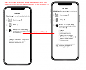 Detailed Handling of Authorization Consent Form Rendering with Use of the noEdit AdditionalScope Parameter